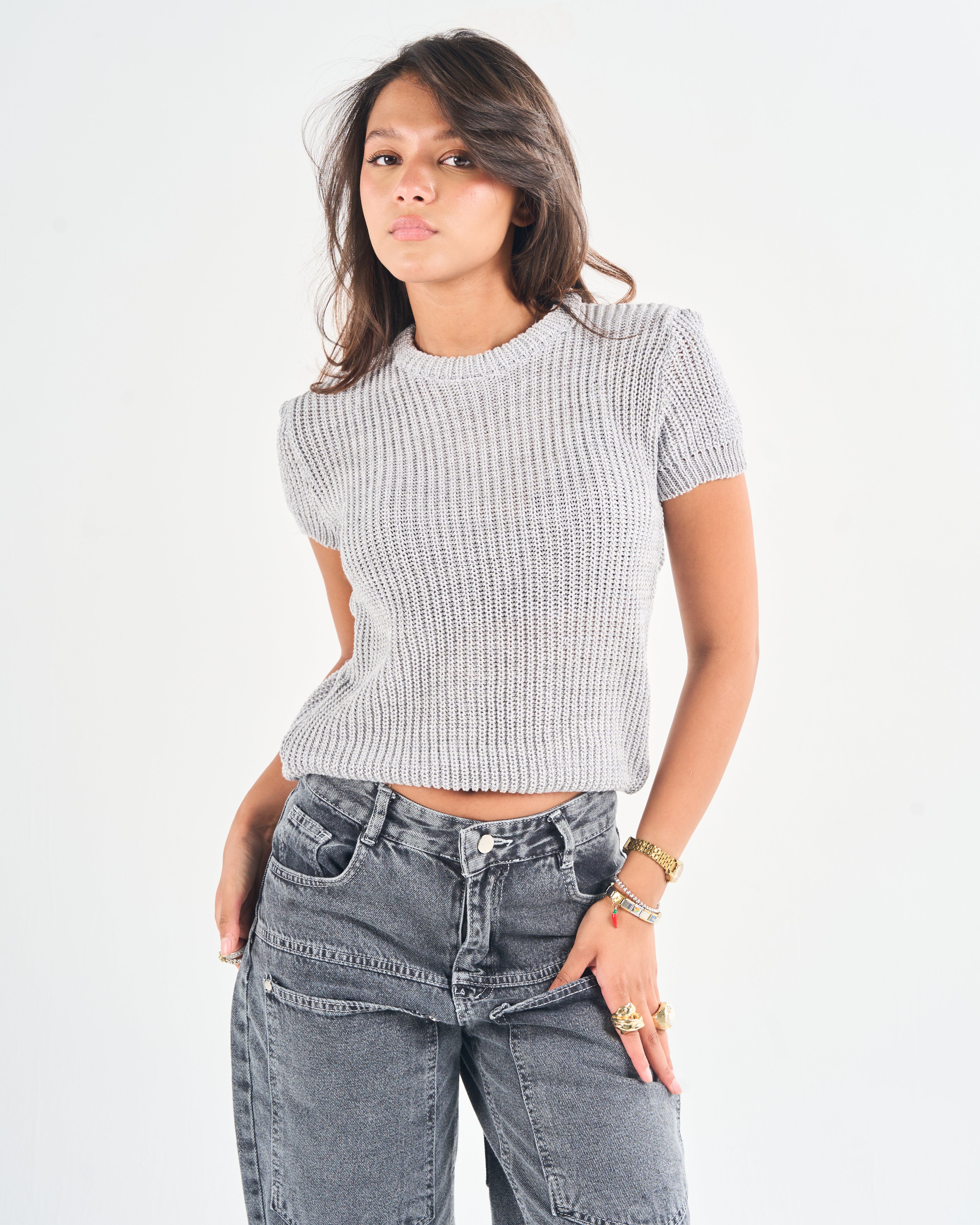 knitted baby tee