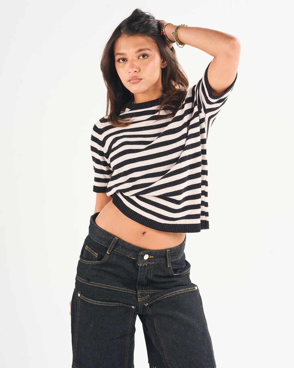 Two skined knitted baby tee