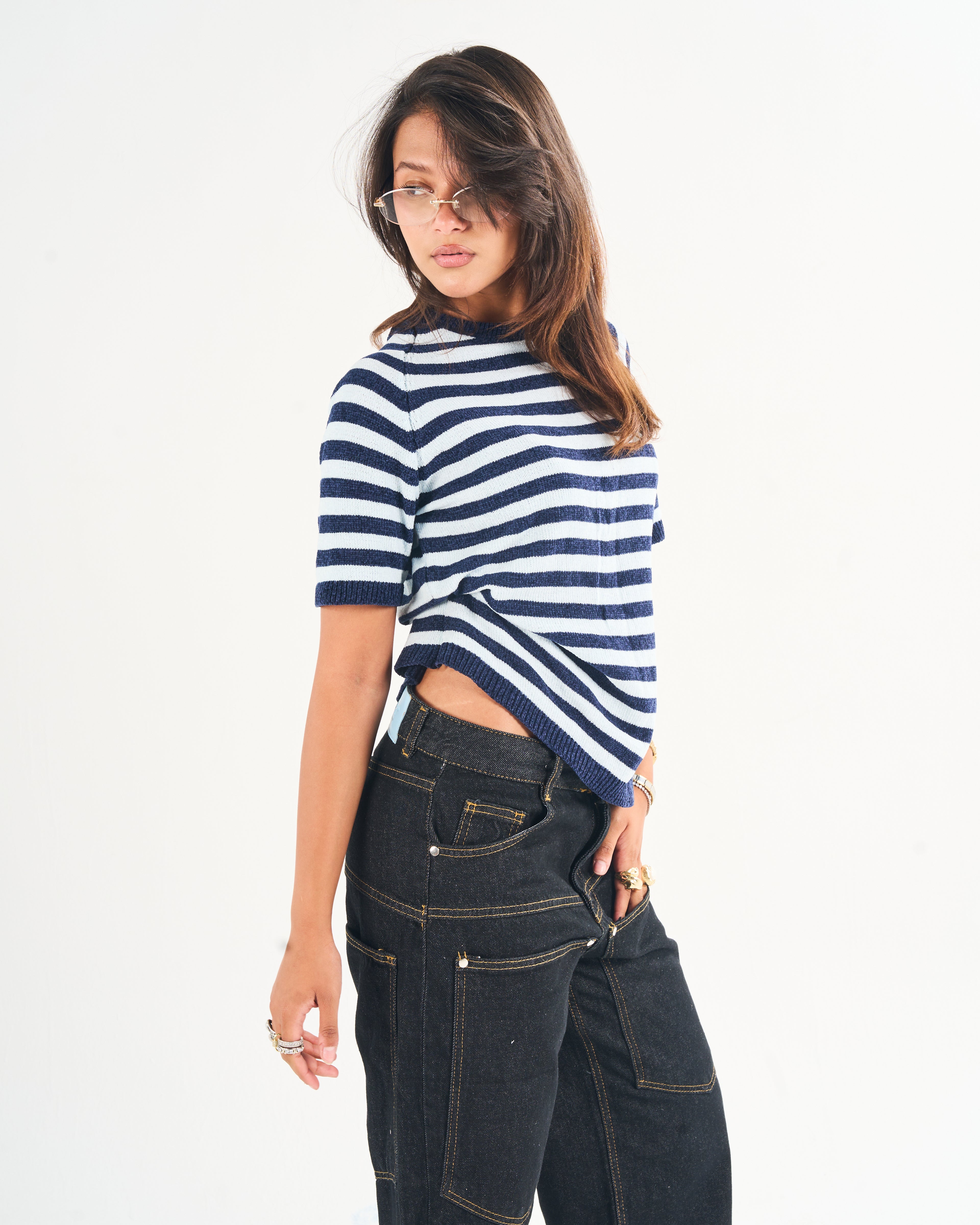 Two skined knitted baby tee