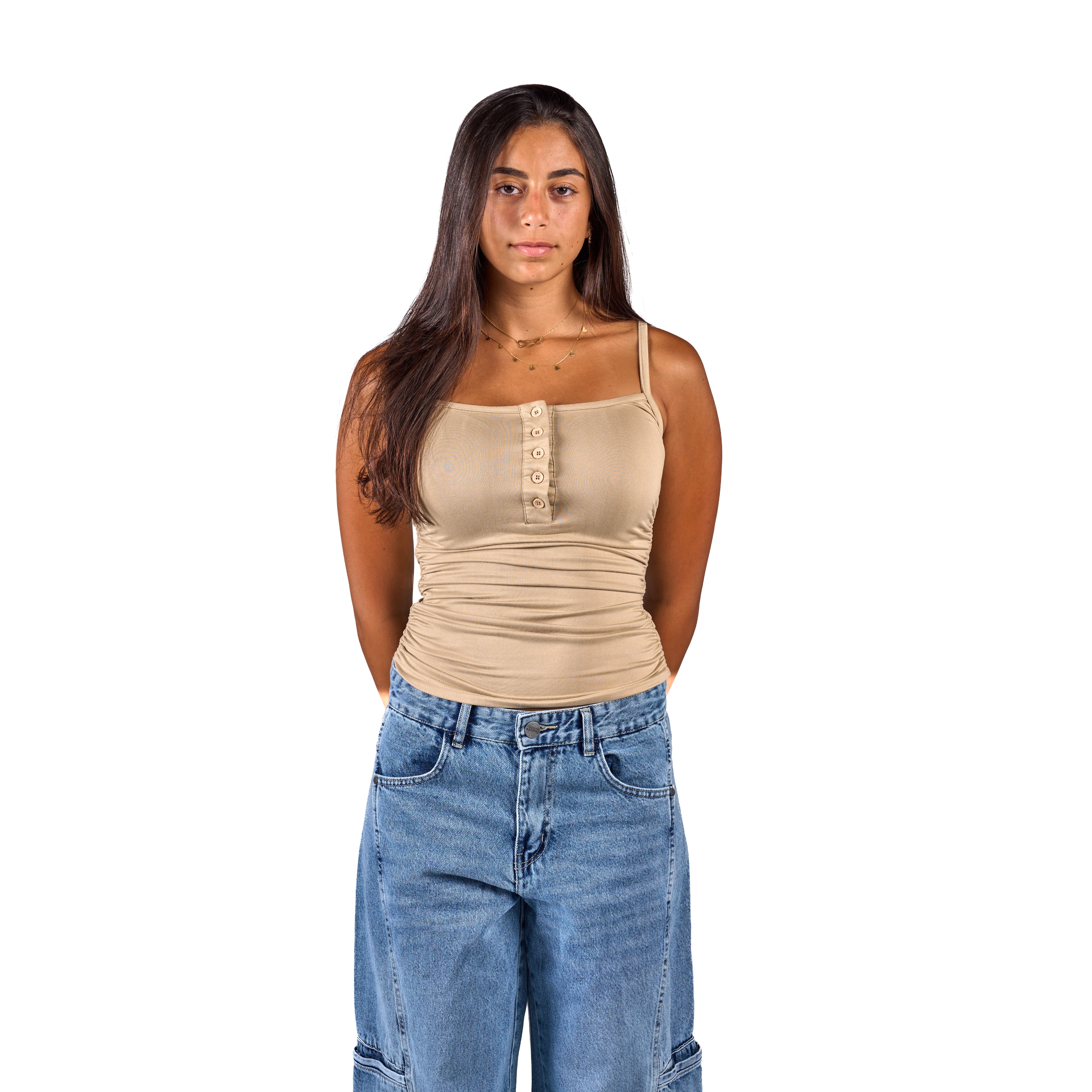 Buttoned top
